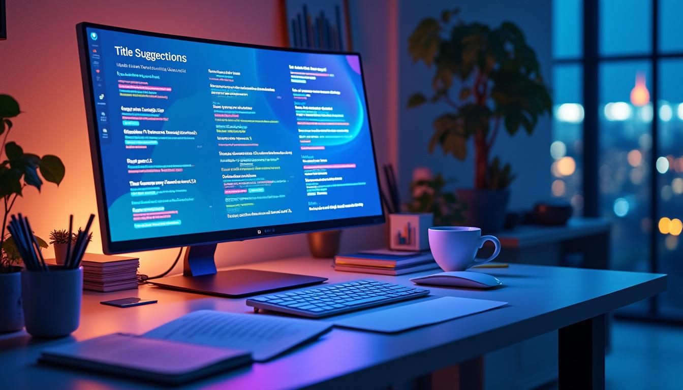 découvrez comment optimiser vos titres afin qu'ils soient facilement intégrés et recommandés dans les suggestions de chatgpt. conseils pratiques pour maximiser votre visibilité et l'impact de vos contenus.