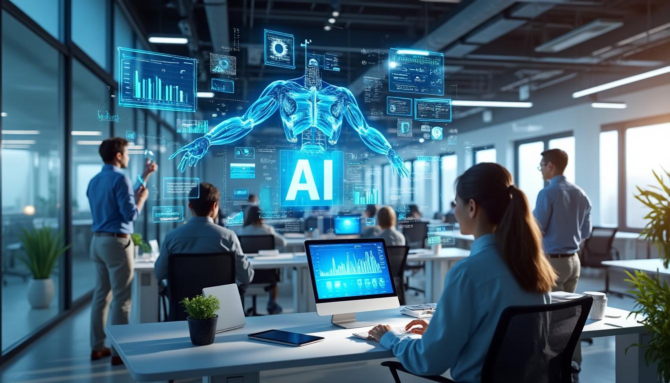 explorez comment l'intelligence artificielle transforme votre environnement de travail, simplifie les tâches quotidiennes et augmente votre productivité au bureau.