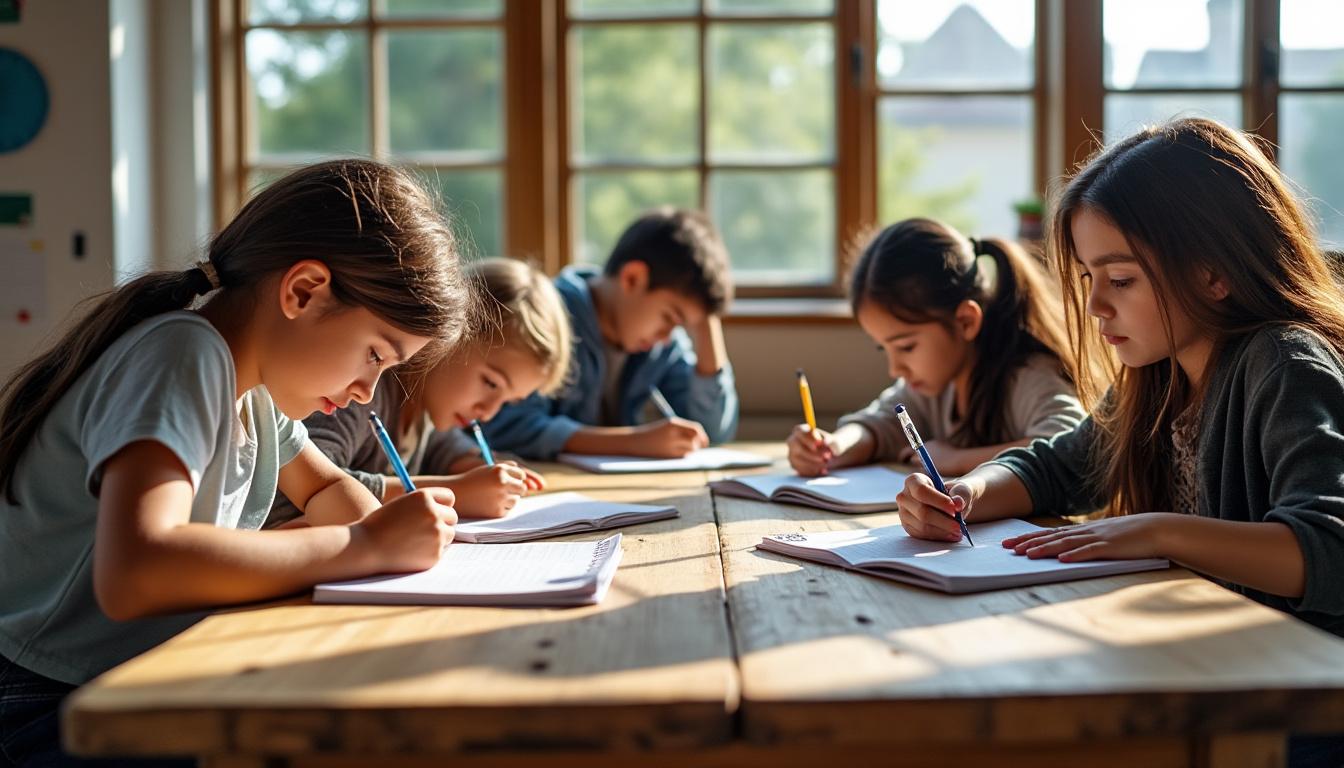 encouragez la créativité des étudiants en les invitant à écrire librement, sans utiliser d'outils numériques, pour développer leur imagination et leur expression personnelle.
